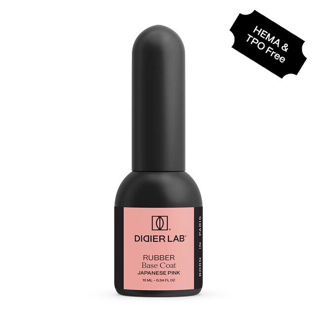 Didier Lab Maskuojanti kaučiukinė bazė Rubber base, Japanese pink, 10ml.