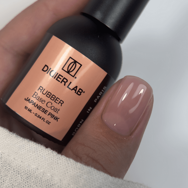 Kaučiukinė maskuojanti bazė Didier Lab Rubber Base Coat, Japanese Pink, 10 ml