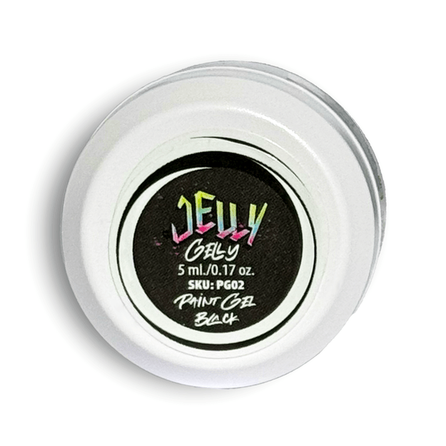 Jelly Gelly geliniai dažai, Black, 5 ml