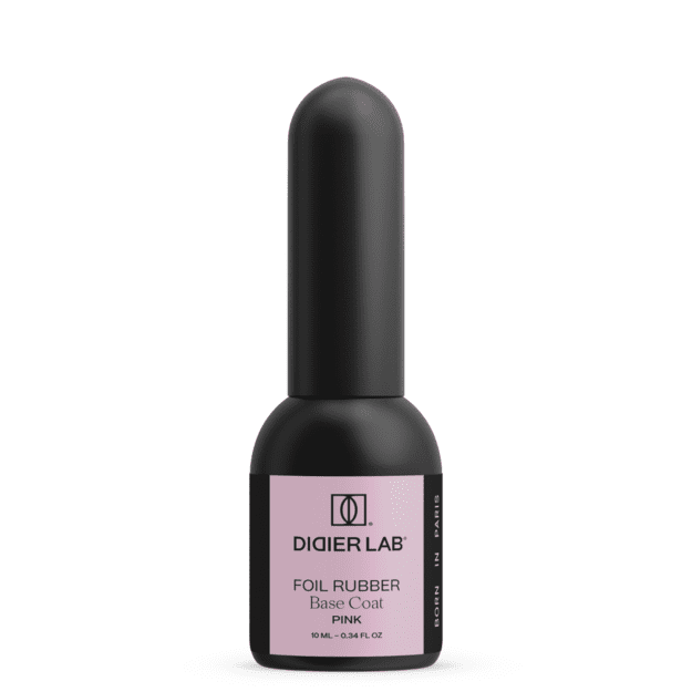 Kaučiukinė bazė su folija Didier Lab Rubber Base Foil, Pink, 10 ml