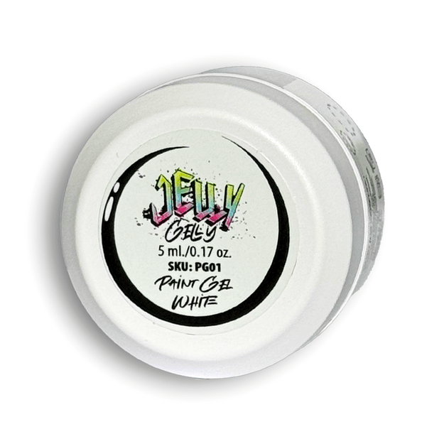 Jelly Gelly geliniai dažai, White, 5 ml