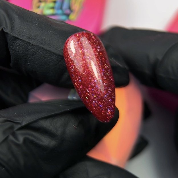 Jelly Gelly gelinis lakas Glitter Sparkling Flame, 12 ml 1