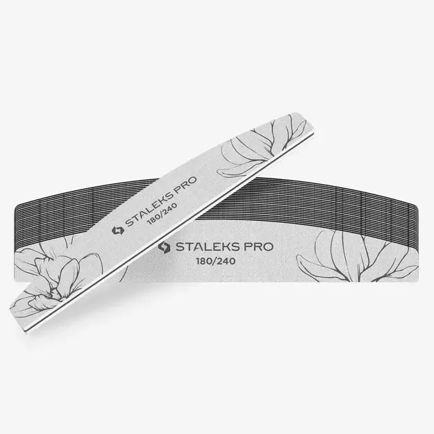 Vienkartinė mineralinė nagų dildė STALEKS EXPERT 40 180/240 gr., pusmėnulio formos (25 vnt.) 2