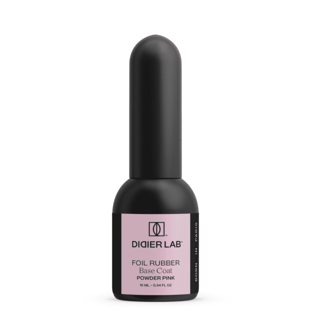Kaučiukinė bazė su folija Didier Lab Rubber Base Foil, Powder Pink, 10 ml