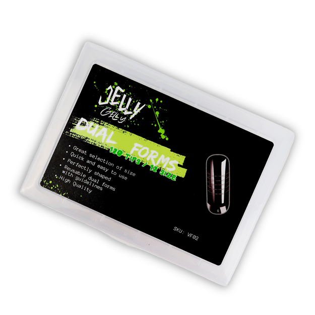 Jelly Gelly dual forms XL strong curve, 120 tips, 12 sizes