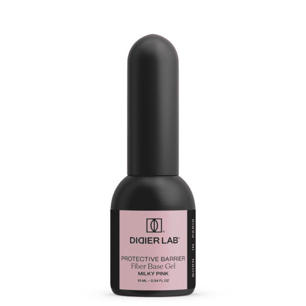 Bazė su stiklo pluoštais Didier Lab Smart Fiber Base Coat, Milky Pink, 10 ml