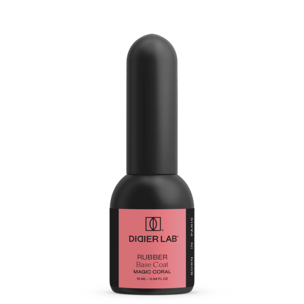Kaučiukinė maskuojanti bazė Didier Lab Rubber Base Coat, Magic Coral, 10 ml