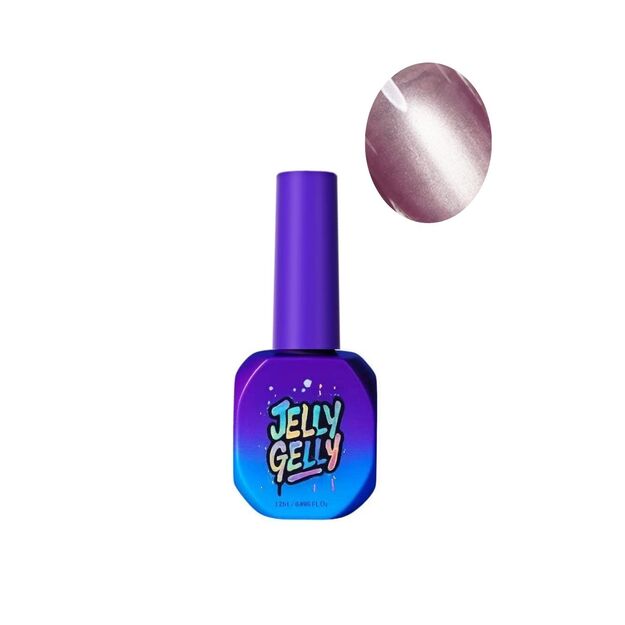 Gelinis lakas Jelly Gelly Mauve Silk Cat Eye 12 ml