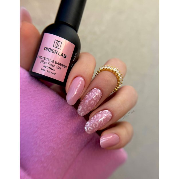 Bazė su stiklo pluoštais Didier Lab Smart Fiber Base Coat, Neutral, 10 ml