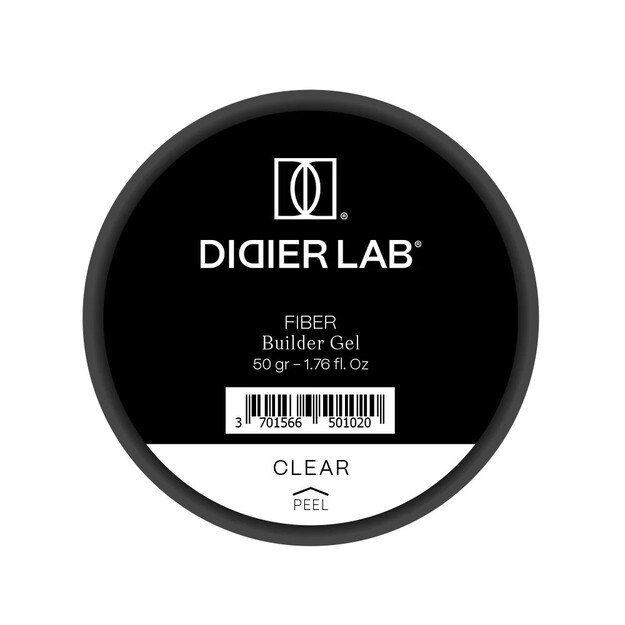 Didier Lab FIBER statybinis gelis BUILDER GEL, CLEAR, 50G