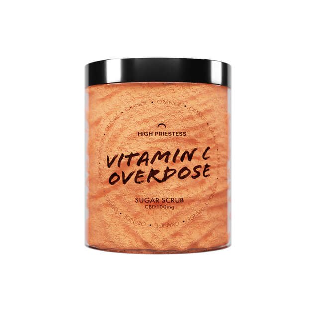 HIGH PRIESTESS kūno šveitiklis su CBD "Vitamin C Overdose" 300 ml
