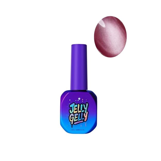 Gelinis lakas Jelly gelly Rose Silk Cat Eye 12 ml
