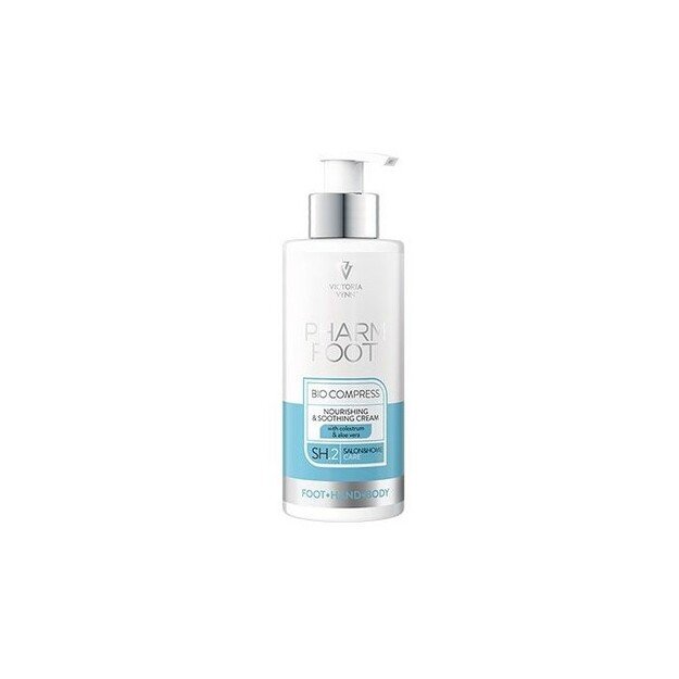 PHARMFOOT PĖDŲ, RANKŲ IR KŪNO KREMAS SU PRIEŠPIENIU IR ALOE VERA "BIO COMPRESS" 250ML