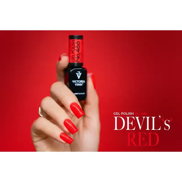 Gelinis lakas Victoria Vynn 466 Devil's Red 8 ml 2