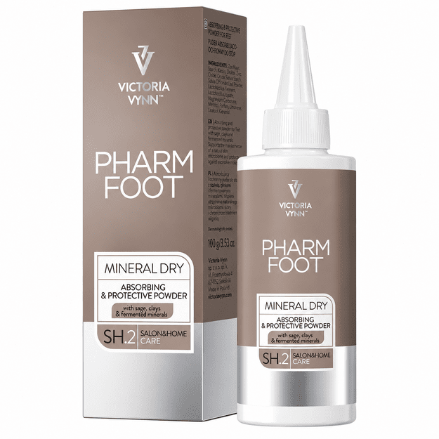 Pėdų pudra Pharmfoot Mineral Dry Absorbing & Protective, 100 g