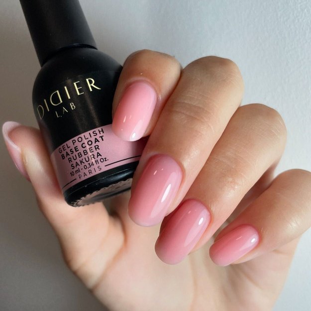 Kaučiukinė maskuojanti bazė Didier Lab Rubber Base Coat, Sakura, 10 ml
