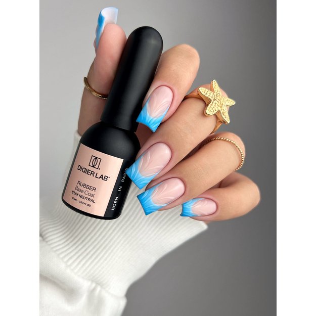 Kaučiukinė maskuojanti bazė Didier Lab Rubber Base Coat, Stay Neutral, 10 ml