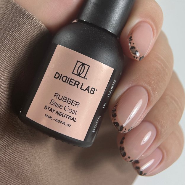 Kaučiukinė maskuojanti bazė Didier Lab Rubber Base Coat, Stay Neutral, 10 ml
