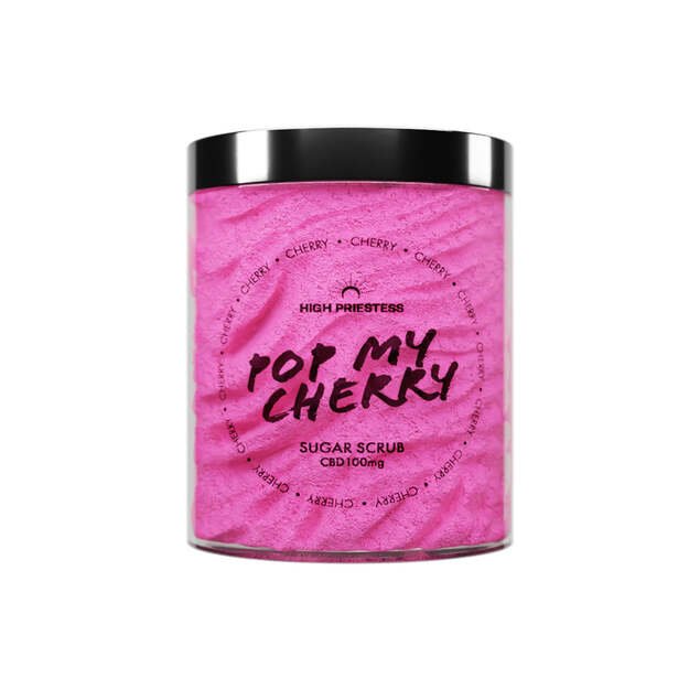 HIGH PRIESTESS kūno šveitiklis su CBD "Pop My Cherry" 300 ml