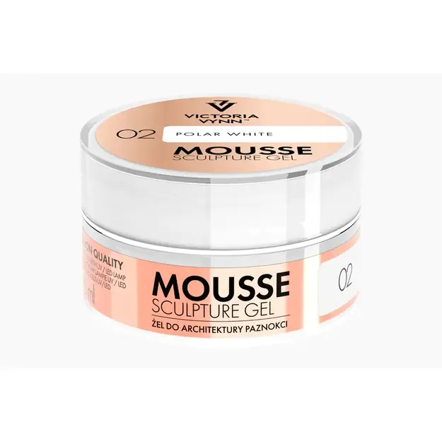 Tiksotropinis gelis Victoria Vynn Mousse 02 Polar White, 15 ml