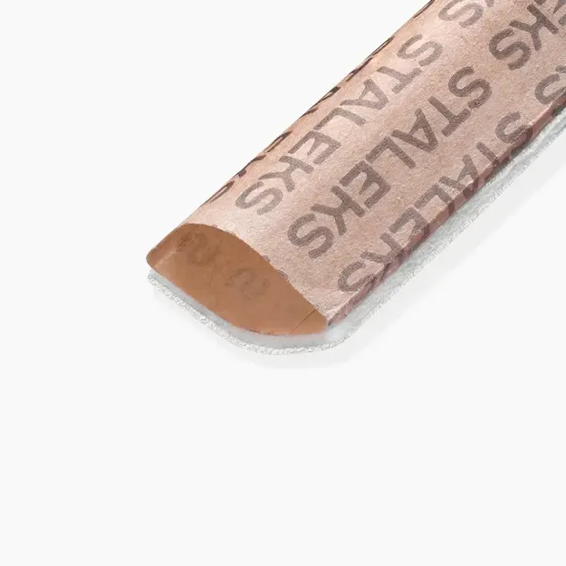 Užmaunami balti vienkartiniai dildžių abrazyvai su paminkštinimu STALEKS EXPERT 20 180 gr. (25 vnt.) 2