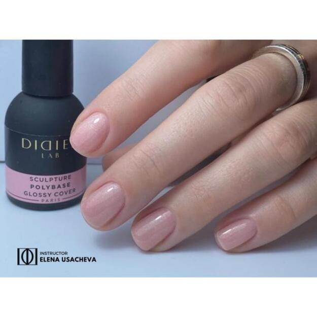 Didier Lab skulptūrinė polybazė "Glossy Cover" 10ml 1