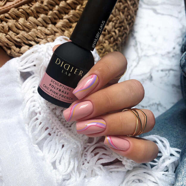 Didier Lab skulptūrinė polybazė "Chic Pink French" 10ml 1