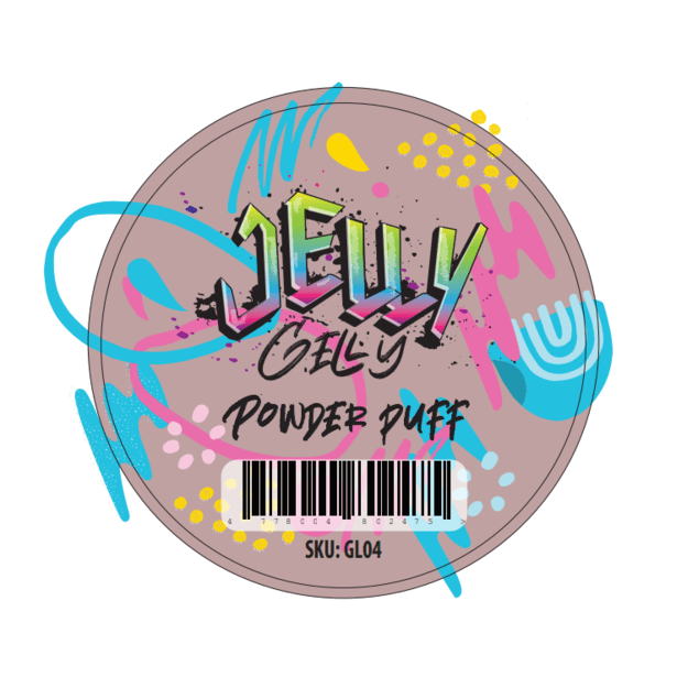 Jelly Gelly builder gel, Gelato Powder Puff, 40 ml