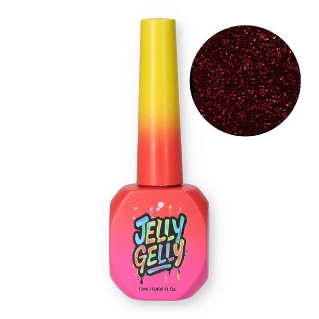 Jelly Gelly gelinis lakas Glitter Hot Spell, 12 ml
