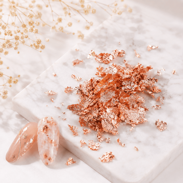 Trapi folija nagų dizainams, Rose Gold, 1 g 1