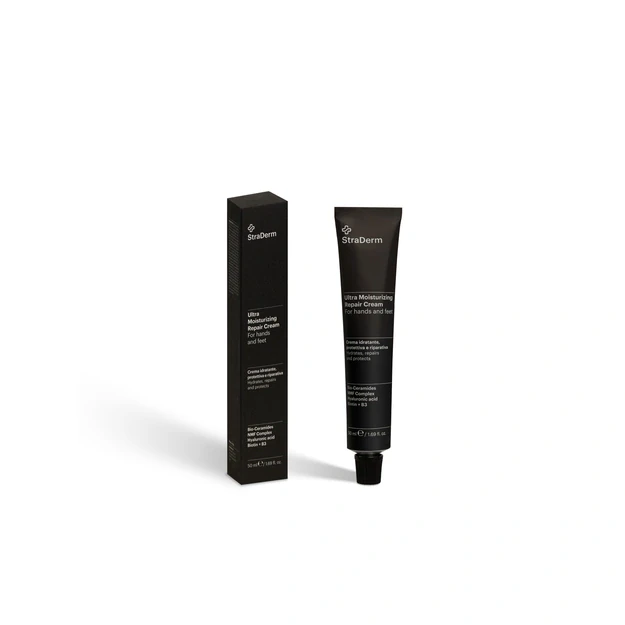 Itin maitinantis rankų ir pėdų kremas sausai odai StraDerm Ultra Moisturizing Repair Care, 50 ml